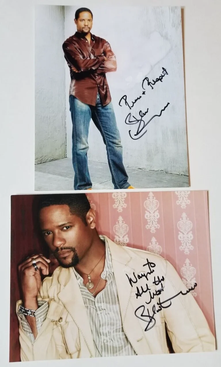Blair Underwood REAL hand SIGNED Set of 2 Photos Lot COA Autographed L.A. Law