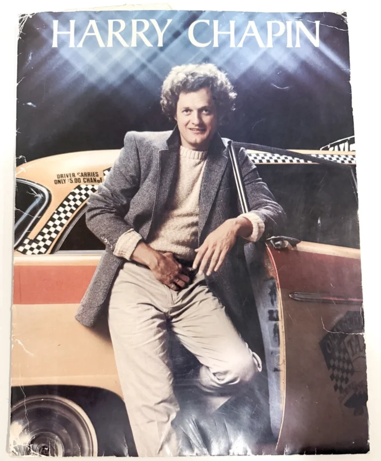 Harry Chapin RARE 1980 Full Promo press Kit Folder w/ 3 vintage promo photos