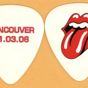 Rolling Stones Keith Richards VANCOUVER Guitar Pick - 2006 Bigger Bang Tour