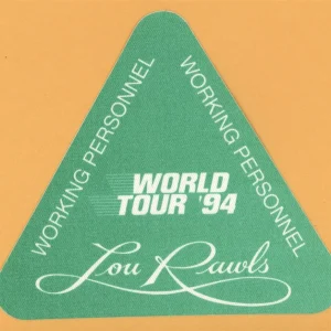 Lou Rawls 1994 Concert Tour WORKING Backstage Pass