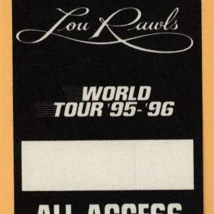 Lou Rawls 1995 Concert Tour ALL ACCESS Backstage Pass