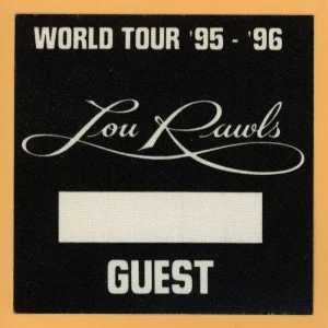 Lou Rawls 1995 Concert Tour GUEST Backstage Pass