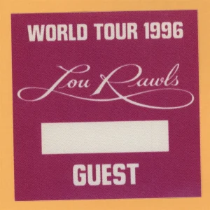 Lou Rawls 1996 Concert Tour GUEST Backstage Pass