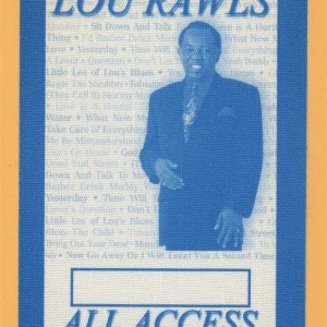 Lou Rawls 1999 Concert Tour ALL ACCESS Backstage Pass