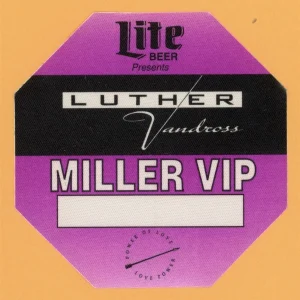 Luther Vandross 1991 Power of Love Concert Tour VIP Backstage Pass