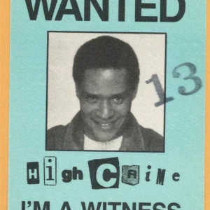 Al Jarreau 1984 High Crime Concert Tour Backstage Pass