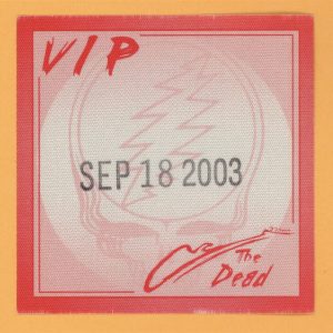 Grateful Dead 2004 Wave That Flag Concert Tour VIP Backstage Pass