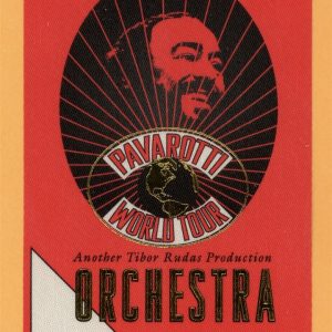 Pavarotti 2002 Concert Tour ORCHESTRA Backstage Pass