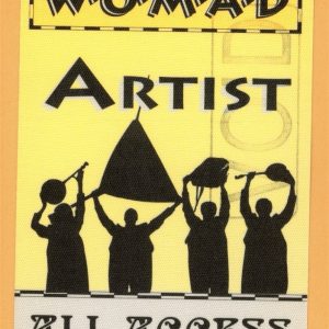 Peter Gabriel 1993 Midnight Oil Womad Arts Concert Tour Artist Backstage Pass