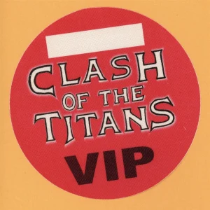 Slayer 1990 Clash of the Titans w/ Megadeth, Anthrax Concert Tour Backstage Pass