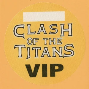 Slayer 1990 Clash of the Titans w/ Megadeth, Anthrax Concert Tour Backstage Pass
