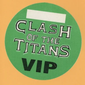 Slayer 1990 Clash of the Titans w/ Megadeth, Anthrax Concert Tour Backstage Pass