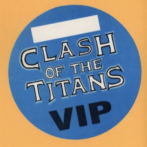 Slayer 1990 Clash of the Titans w/ Megadeth, Anthrax Concert Tour Backstage Pass