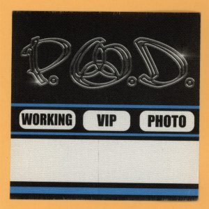 POD 2001 Satellite Concert Tour Backstage Pass