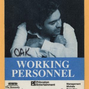 Andrea Bocelli Concert Tour WORKING Backstage Pass