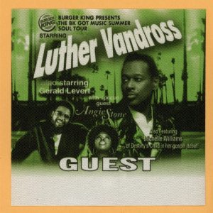 Luther Vandross 2005 w/ Michelle Williams Concert Tour GUEST Backstage Pass