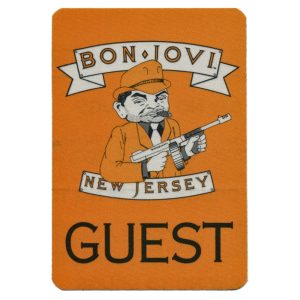 Bon Jovi 1988 New Jersey Concert Tour Guest Backstage Pass