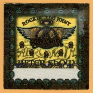 Aerosmith 2005 Rockin the Joint Concert Tour After Show Backstage Pass