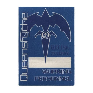 Queensryche 1999 Electric Shockwave Concert Tour Working Backstage Pass