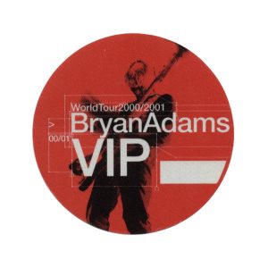 Bryan Adams 2000 The Best of Me Concert Tour VIP Backstage Pass