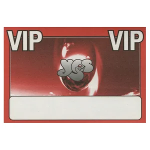 Yes 2001 Magnification Concert Tour VIP Backstage Pass