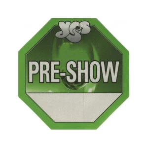 Yes 2001 Magnification Concert Tour Preshow Backstage Pass