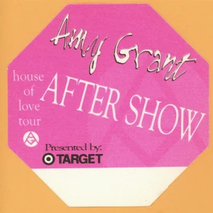 Amy Grant 1994 House of Love Concert Tour AFTER SHOW Backstage Pass