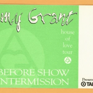 Amy Grant 1994 House of Love Concert Tour BEFORE SHOW Backstage Pass