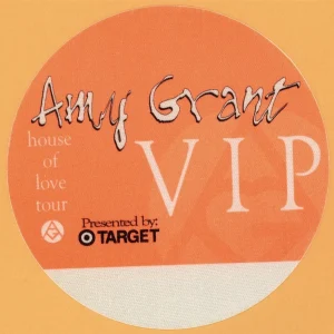 Amy Grant 1994 House of Love Concert Tour VIP Backstage Pass