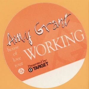 Amy Grant 1994 House of Love Concert Tour WORKING Backstage Pass