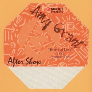 Amy Grant 1995 House of Love Concert Tour AFTER SHOW Backstage Pass