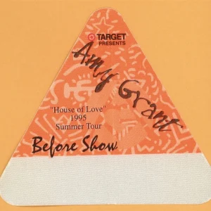 Amy Grant 1995 House of Love Concert Tour BEFORE SHOW Backstage Pass
