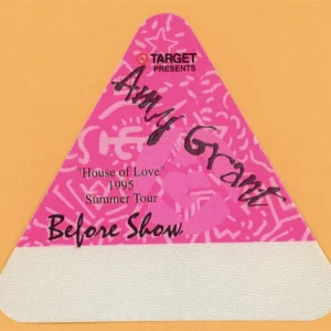 Amy Grant 1995 House of Love Concert Tour BEFORE SHOW Backstage Pass