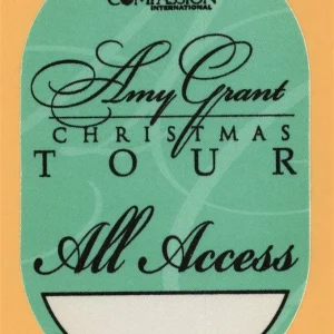 Amy Grant 1997 Christmas Concert Tour ALL ACCESS Backstage Pass