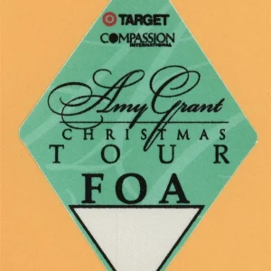 Amy Grant 1997 Christmas Concert Tour FOA Backstage Pass