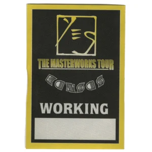 Yes 2000 The Ladder Concert Tour w/ Kansas Working Backstage Pass