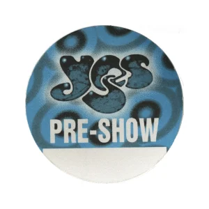 Yes 1997 Open Up Your Eyes Concert Tour Preshow Backstage Pass