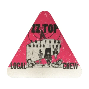 ZZ Top 1994 Antenna Concert Tour Local Crew Backstage Pass
