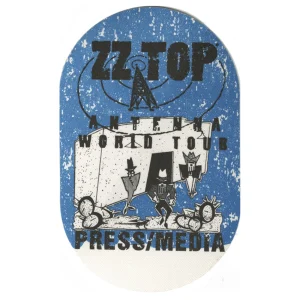 ZZ Top 1994 Antenna Concert Tour Press Backstage Pass
