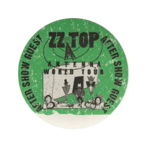 ZZ Top 1994 Antenna Concert Tour Aftershow Backstage Pass