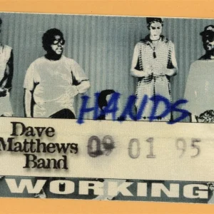 Dave Matthews Band 1995 Under the Table & Dreaming Concert Tour Backstage Pass