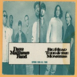 Dave Matthews Band 1995 Under the Table & Dreaming Concert Tour Backstage Pass