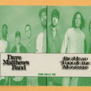 Dave Matthews Band 1995 Under the Table & Dreaming Concert Tour Backstage Pass