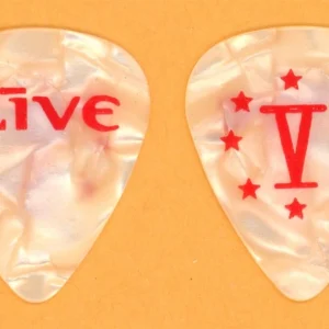 +Live+ Ed Kowalczyk Vintage Guitar Pick - 2001 V Tour