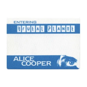 Alice Cooper 2000 Brutal Planet Concert Tour Guest Backstage Pass