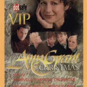 Amy Grant 1999 Christmas Concert Tour VIP Backstage Pass