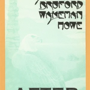 Anderson Broford Wakeman Howe 1989 Concert Tour Backstage Pass
