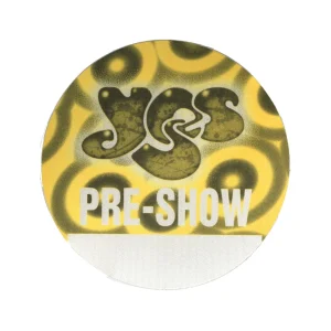 Yes 1997 Open Up Your Eyes Concert Tour Preshow Backstage Pass