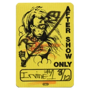 Billy Idol 1984 Rebel Yell Concert Tour Vintage Aftershow Backstage Pass