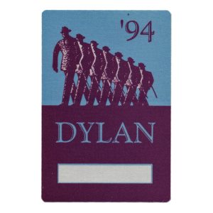 Bob Dylan 1994 World Gone Wrong Concert Tour Guest Backstage Pass